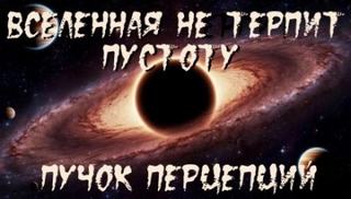 Вселенная не терпит пустоту — Перцепций Пучок